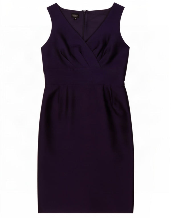 Γυναικείο αμάνικο φόρεμα Hobbs UK 10 Small Purple Wool