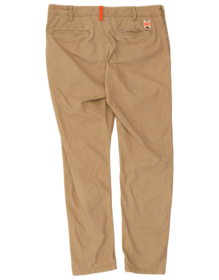 Ανδρικό Slim Chino Παντελόνι Superdry Small W34 L27 Beige βαμβακερό