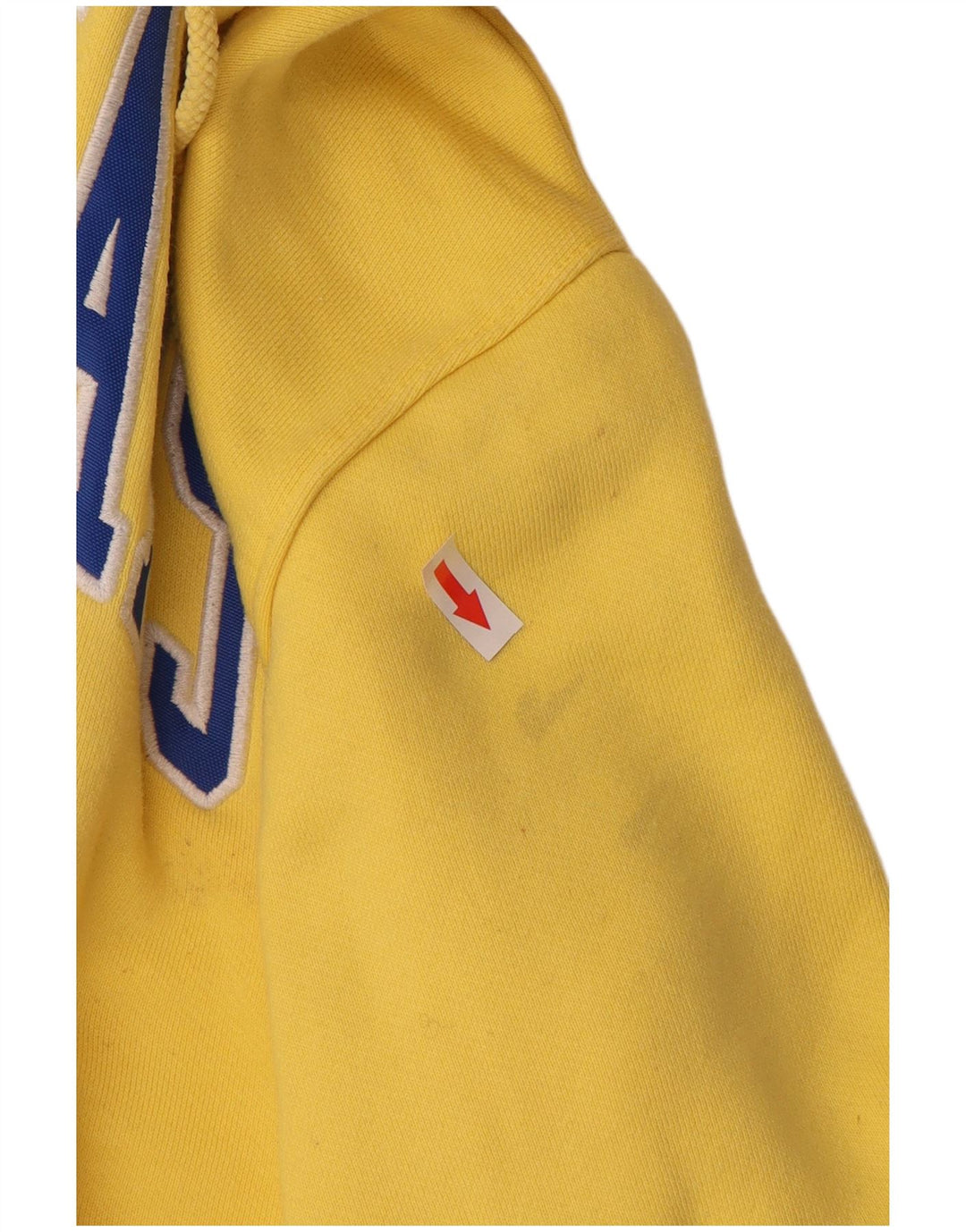 TOMMY HILFIGER Ανδρικό γραφικό μπλουζάκι με κουκούλα μεγάλο κίτρινο βαμβακερό