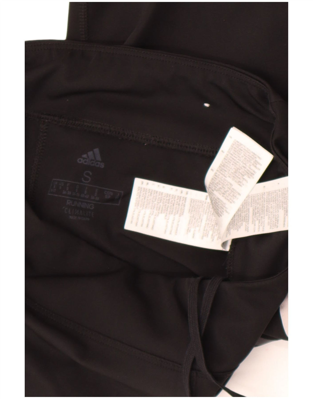 Γυναικεία Adidas Climalite Crop leggings UK 8/10 Small Black Polyester