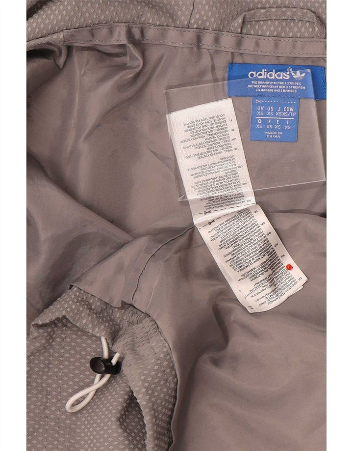 Adidas Ανδρικό μπουφάν βροχής με κουκούλα UK 34 XS Γκρι πολυεστέρας