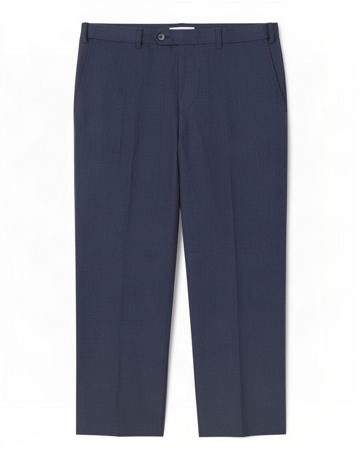 Ανδρικό παντελόνι με κανονική εφαρμογή Marks & Spencer W34 L29 Navy Blue Spotted