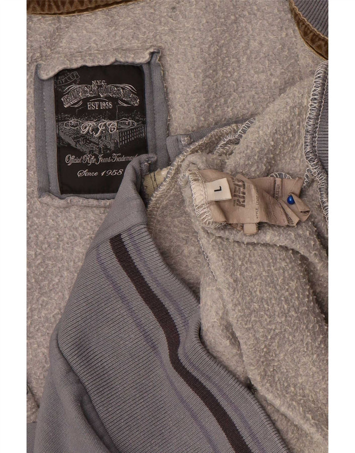 Ανδρική φόρμα γυμναστικής Rifle Top Jacket Large Grey Polyester