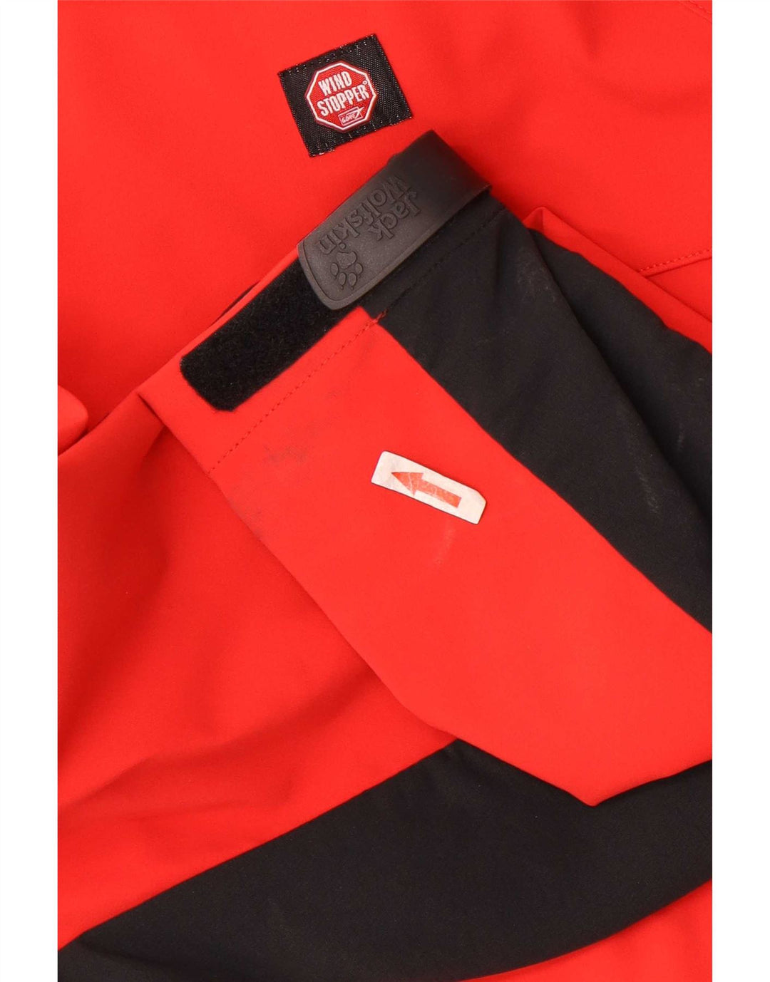 Jack Wolfskin Ανδρικό μπουφάν βροχής με κουκούλα UK 36/38 Μεσαίο κόκκινο χρώμα