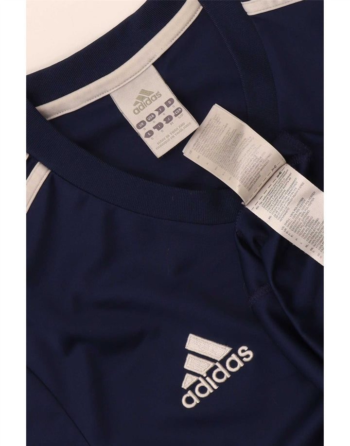 Ανδρικό T-Shirt Adidas Top Small Navy Blue Polyester