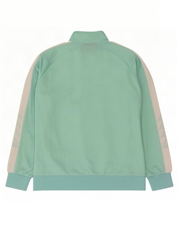 Γυναικεία φόρμα γραφικών Kappa Top Jacket UK 16 Large Green Colourblock