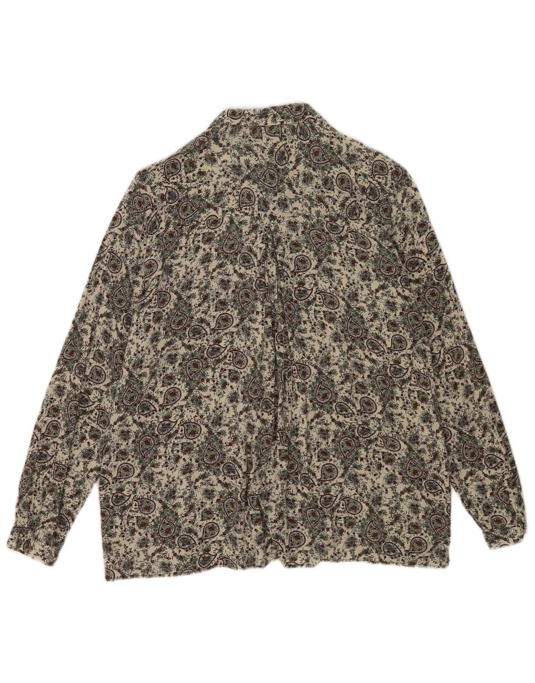 Zara Γυναικείο πουκάμισο UK 10 Small Beige Paisley