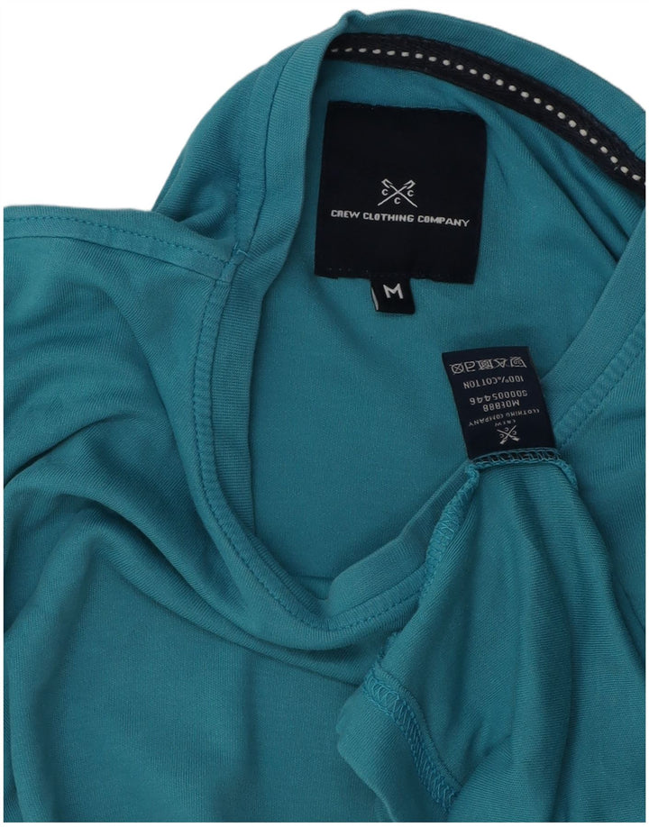 Ανδρικό T-Shirt Crew Clothing Top από μεσαίο μπλε βαμβακερό