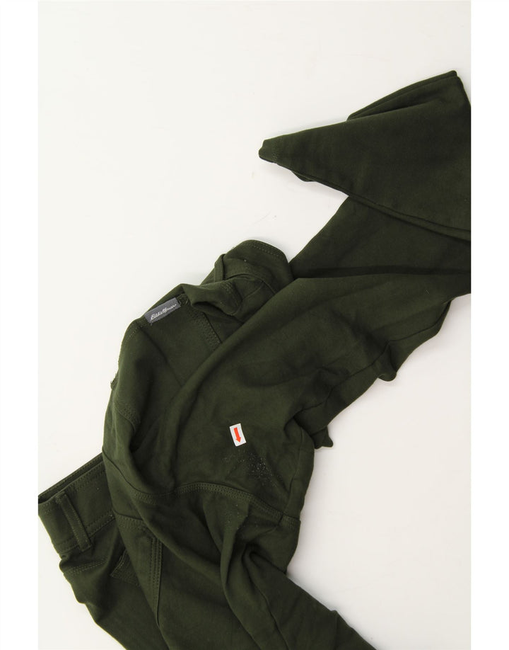 EDDIE BAUER Womens Slim Cropped Trousers Medium W28 L25 Green Rayon Vintage Eddie Bauer and Second-Hand Eddie Bauer from Messina Hembry 