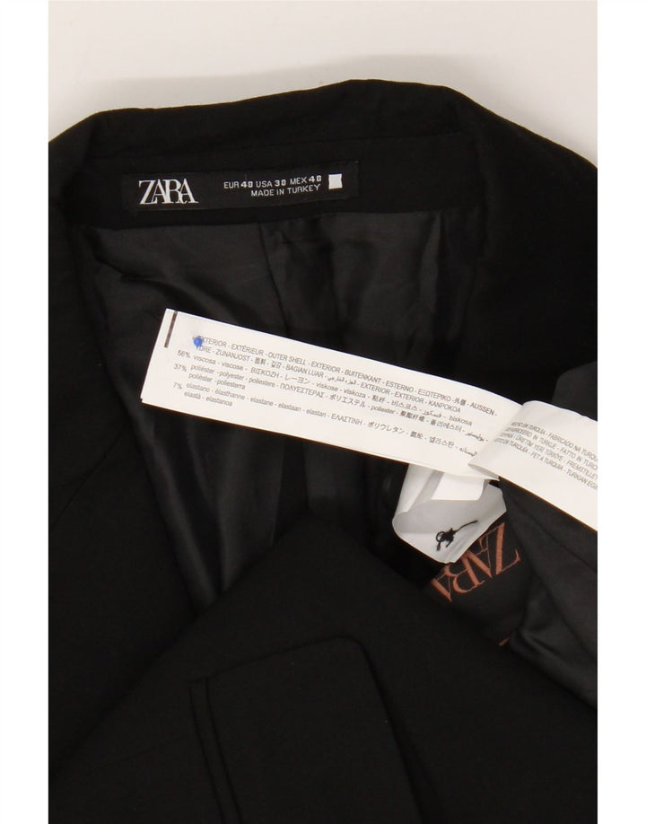 Zara Ανδρικό τζάκετ μπλέιζερ με 2 κουμπιά EU 48 μεσαία μαύρη βισκόζη