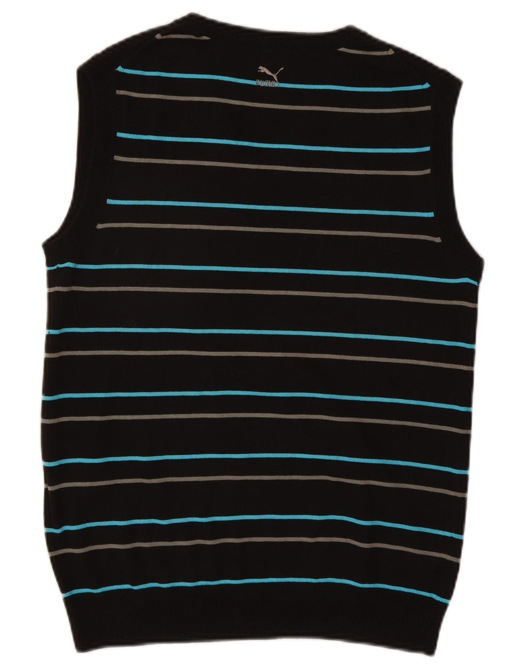 Ανδρικό γιλέκο Puma Tank Top Μεσαίο μαύρο ριγέ βαμβακερό