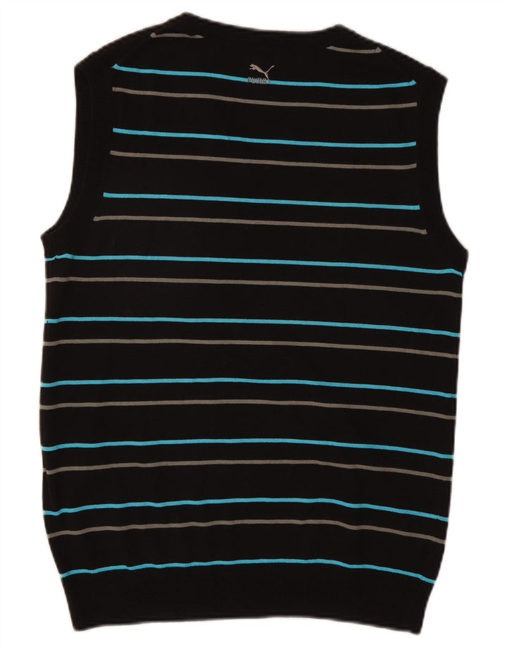 Ανδρικό γιλέκο Puma Tank Top Μεσαίο μαύρο ριγέ βαμβακερό
