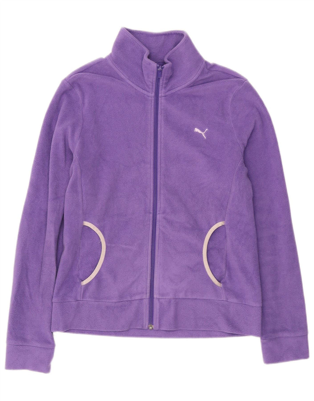 Puma Γυναικείο Fleece Jacket UK 14 Large Purple