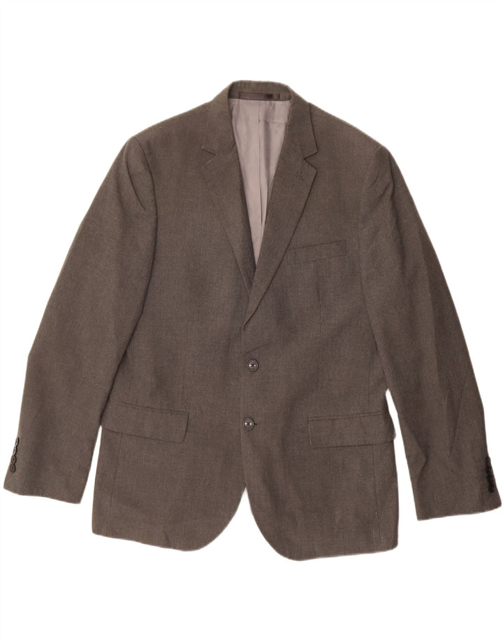 Marks & Spencer Ανδρικό μπουφάν blazer UK 42 Large Grey Polyester