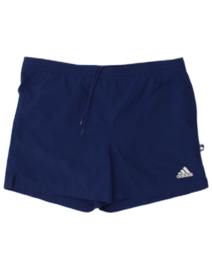 Ανδρικό αθλητικό σορτς Adidas από μεσαίο μπλε ναυτικό πολυεστέρα