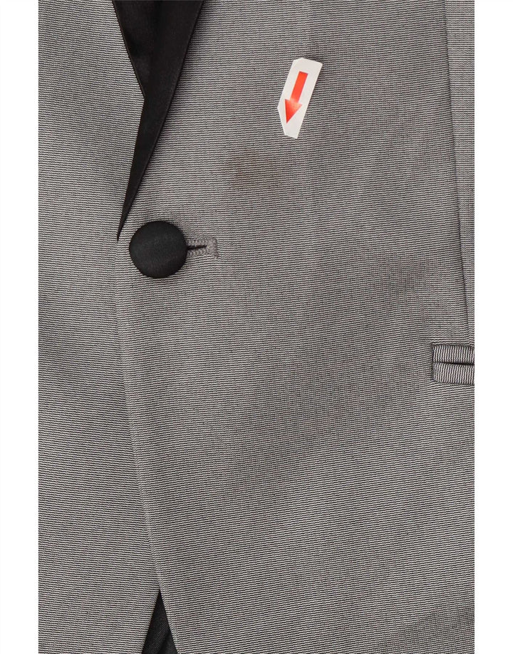 Zara Ανδρικό μπουφάν σακάκι με 1 κουμπί UK 36 Small Grey Polyester