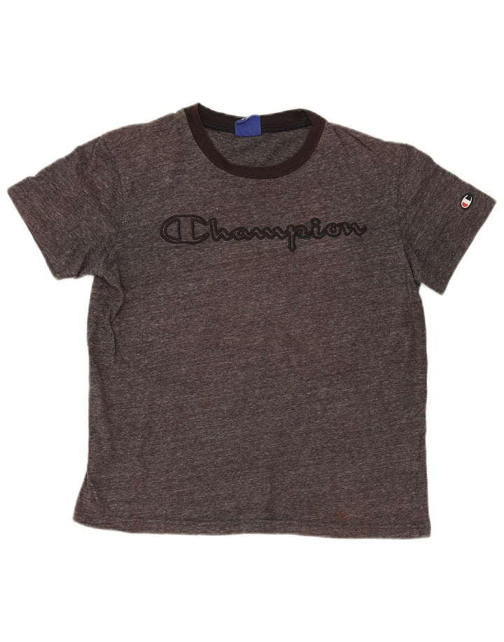 Champion γυναικεία υπερμεγέθη γραφικά T-shirt Top 10 Small Grey Flecked