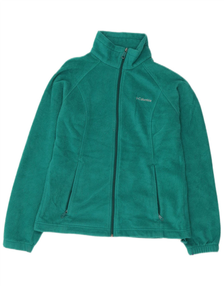 COLUMBIA Γυναικείο Fleece Jacket UK 14 Medium Green Polyester