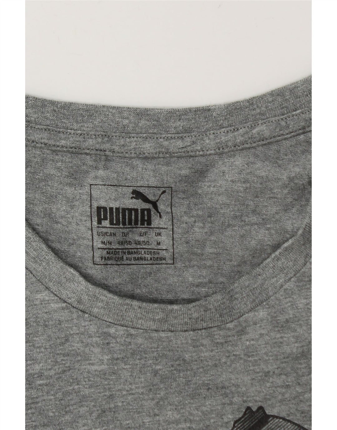 Ανδρικό γραφικό μπλουζάκι Puma Top Medium Grey Flecked