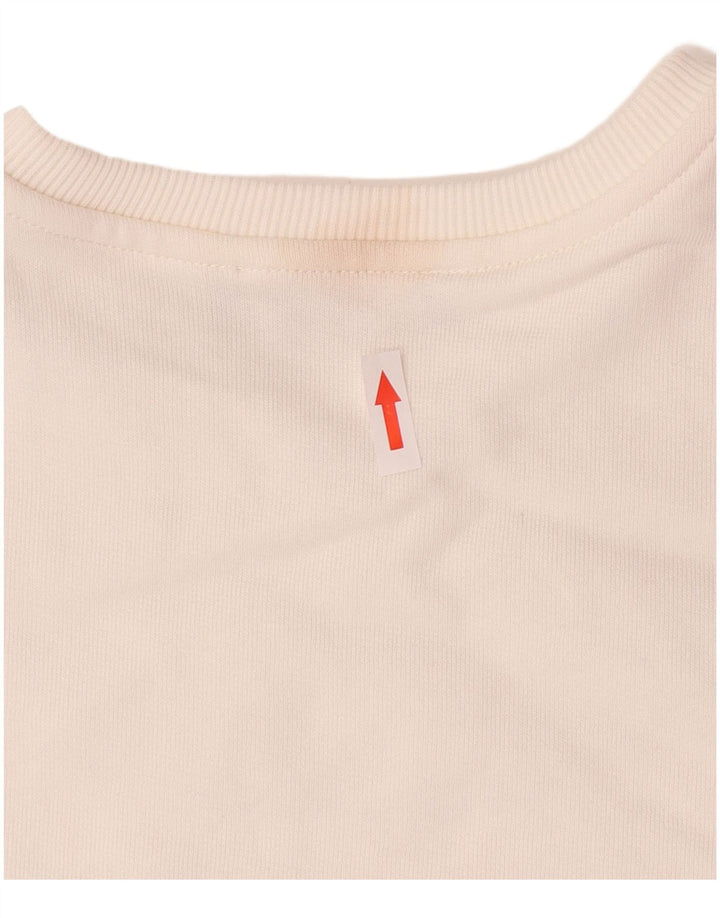 Γυναικείο γραφικό φούτερ ALVIERO MARTINI Jumper UK 14 μεσαίο λευκό βαμβακερό