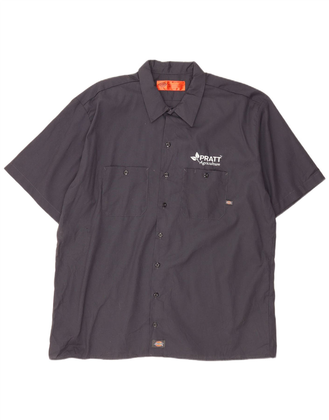 Ανδρικό κοντομάνικο πουκάμισο Dickies 2XL σε γκρι πολυεστέρα