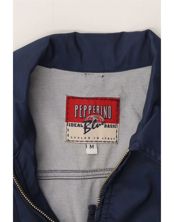 Vintage Γυναικείο Bomber Jacket UK 14 Medium Navy Blue