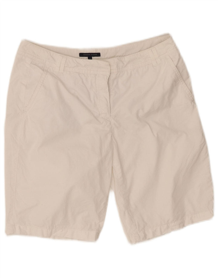 TOMMY HILFIGER Womens Chino Shorts US 6 Medium W28  White Cotton
