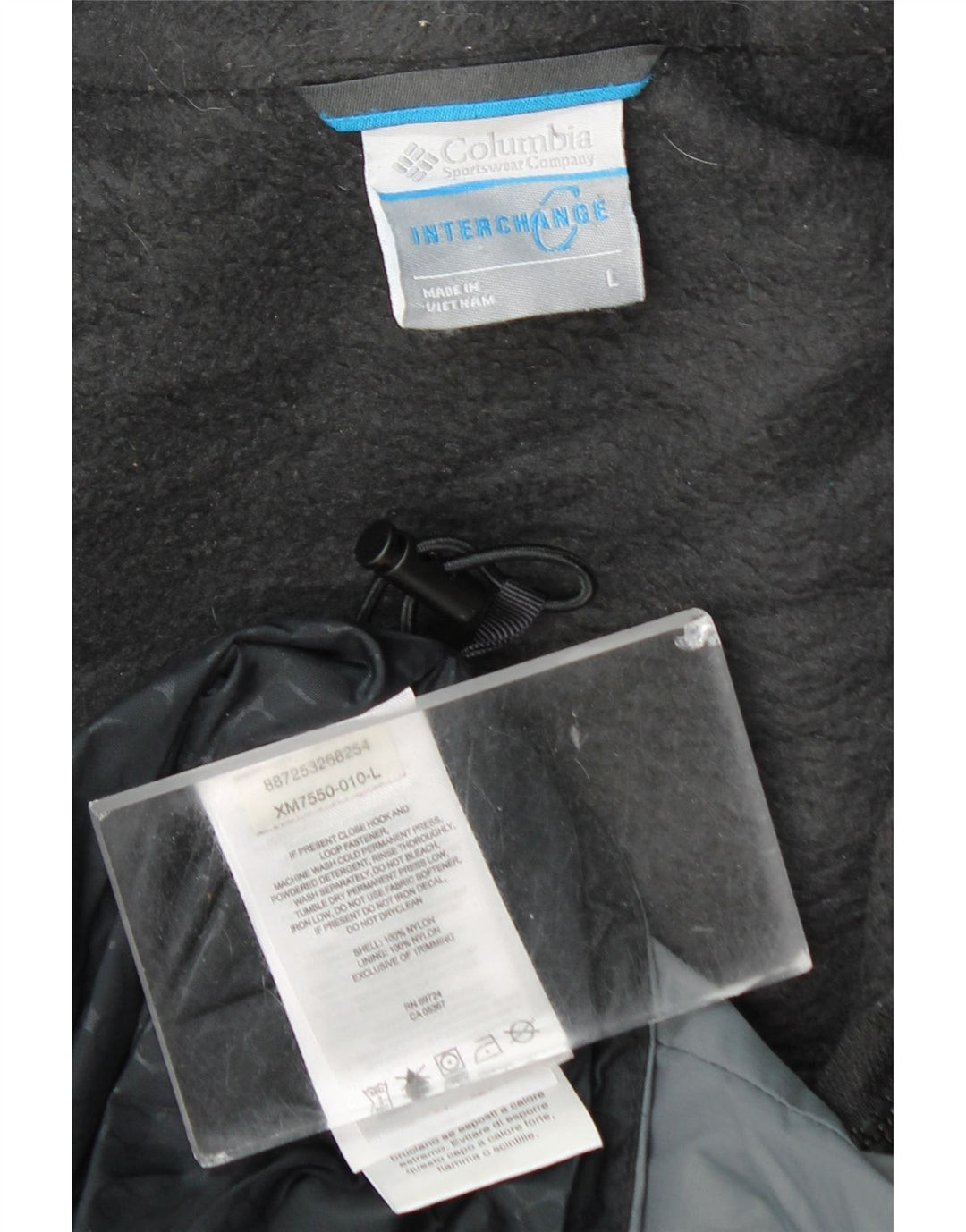Ανδρικό μπουφάν Columbia Interchange Windbreaker UK 40 Large Black Colourblock