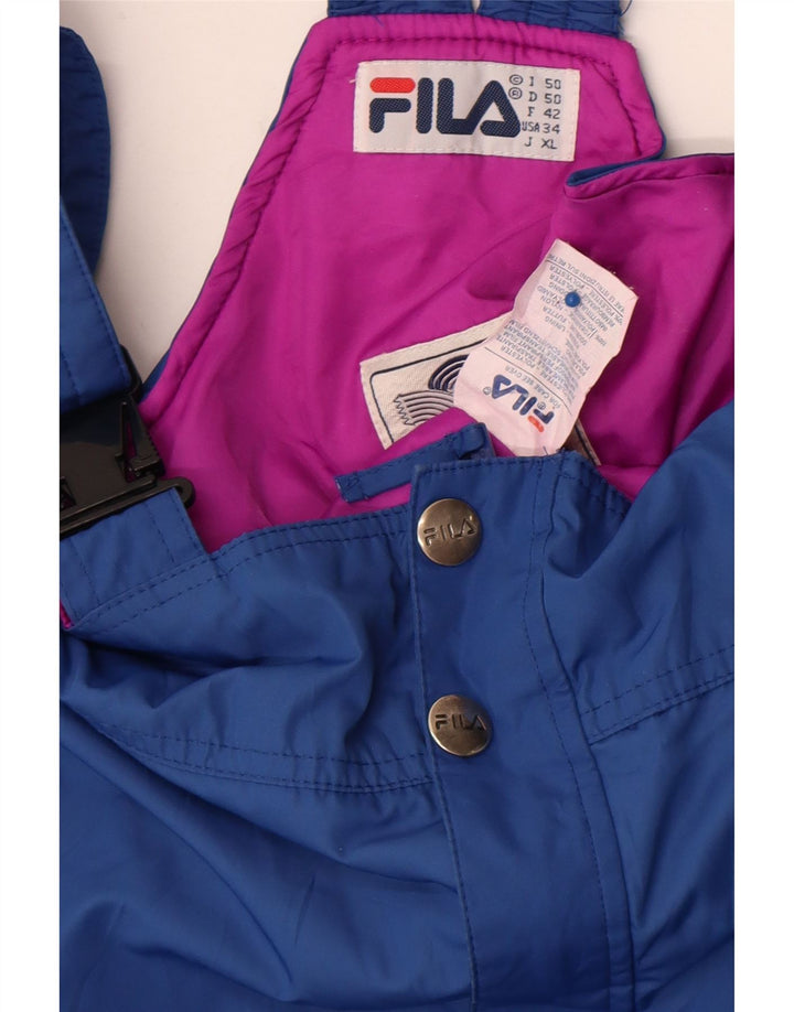 Ανδρικό παντελόνι σκι Fila Dungarees IT 50 Large Blue Colorblock Πολυεστέρας