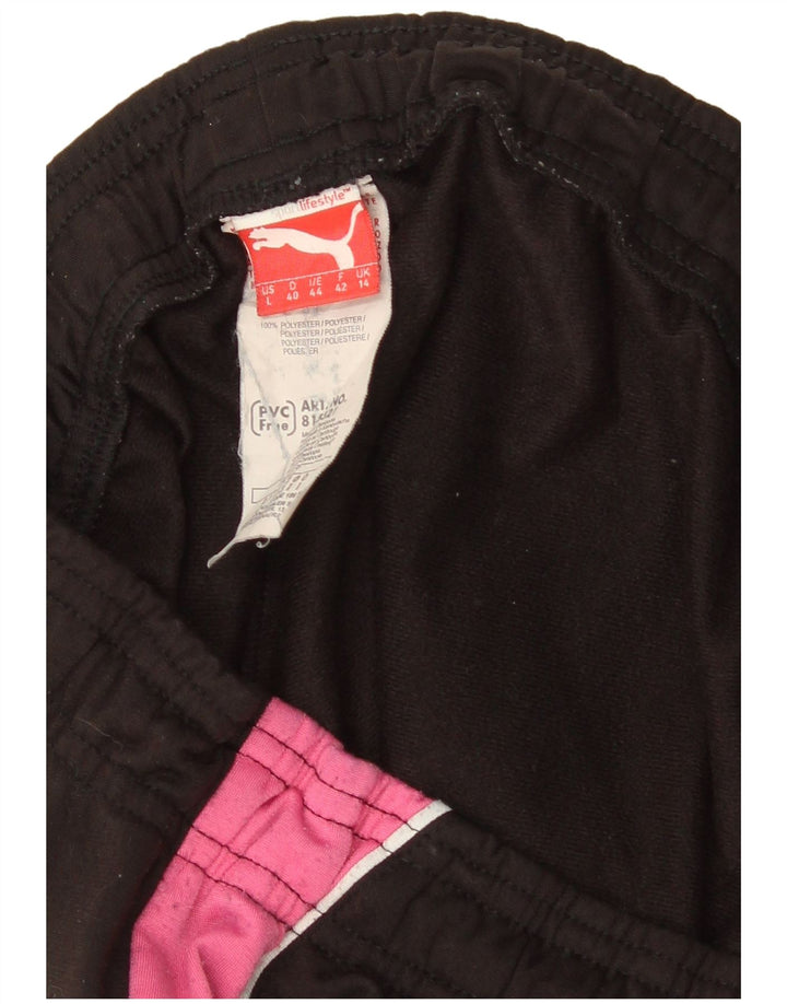 Γυναικεία αθλητική φόρμα Puma Παντελόνι UK 14 Medium Black Colourblock Polyester