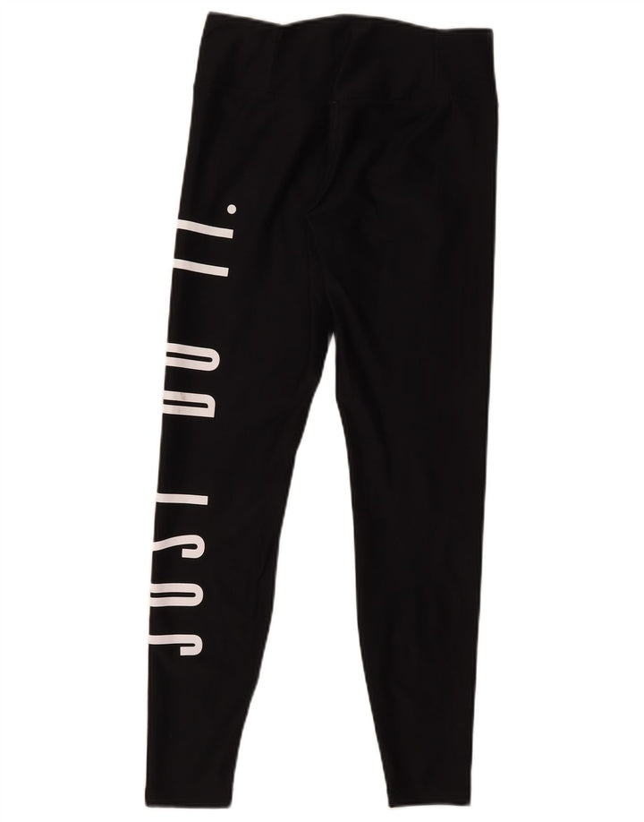 Γυναικεία Nike Dri Fit Graphic κολάν UK 10 Small Black Polyester