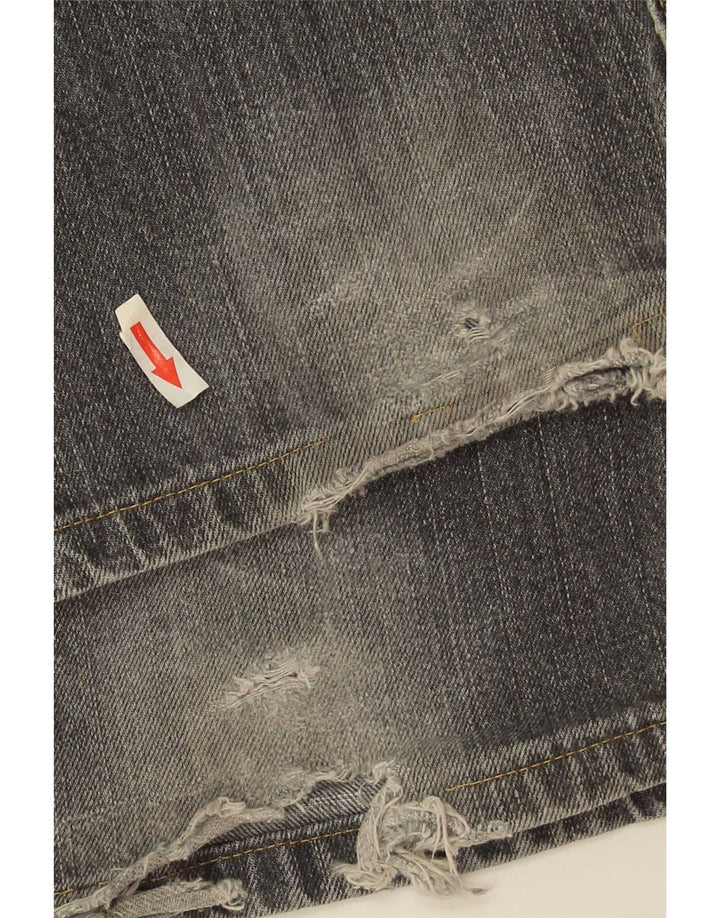 Levi's Mens 502 Tapered Jeans W31 L30 Γκρι βαμβακερό