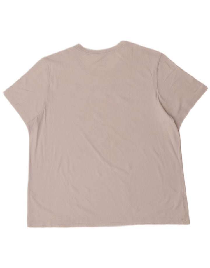 Ανδρικό γραφικό μπλουζάκι Nike 2XL λευκό βαμβακερό