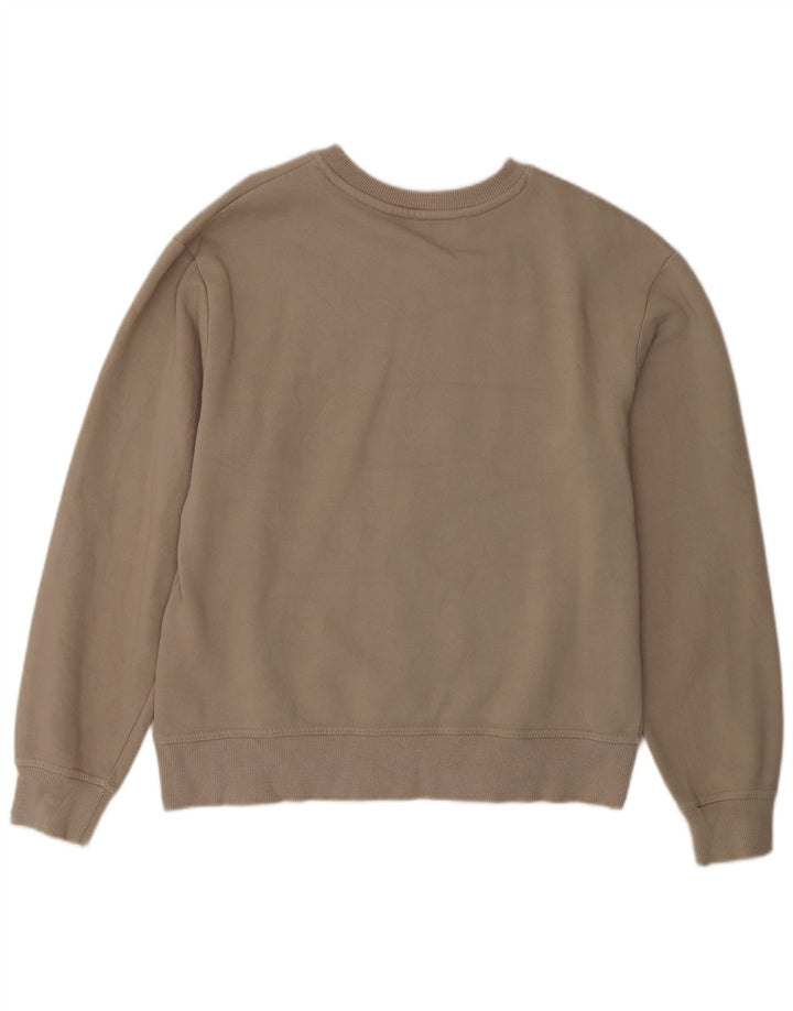 Zara Γυναικείο Φούτερ μεγάλου μεγέθους Jumper UK 10 Small Beige βαμβακερό