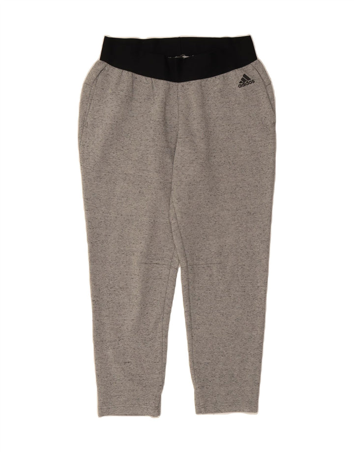ADIDAS Womens Tracksuit Trousers UK 12/14 Medium  Grey Cotton Vintage Adidas and Second-Hand Adidas from Messina Hembry 