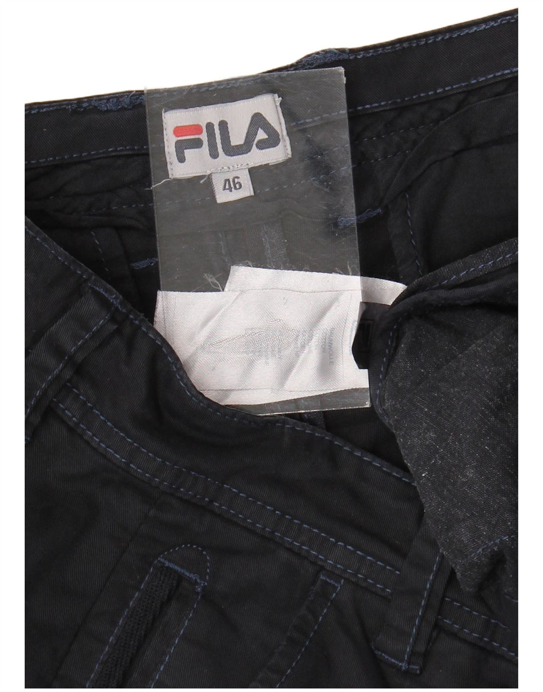 Fila Ανδρικό Slim Chino Παντελόνι IT 46 Small W36 L30 Navy Blue