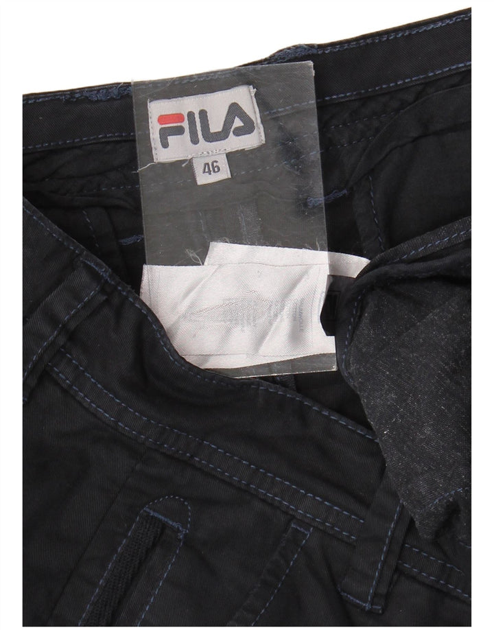 Fila Ανδρικό Slim Chino Παντελόνι IT 46 Small W36 L30 Navy Blue