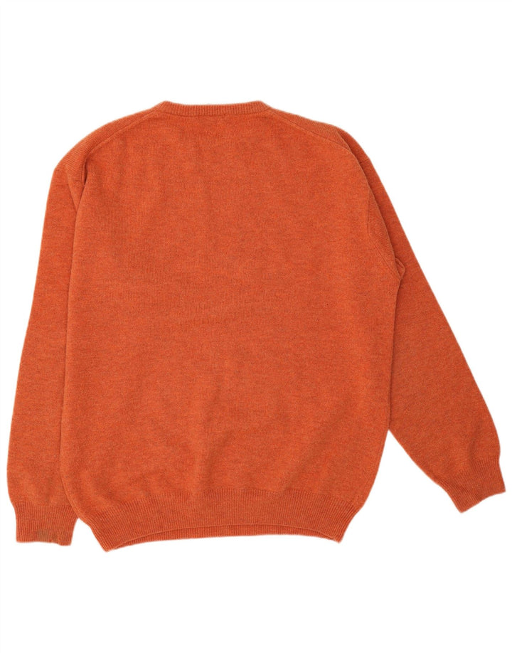 Πουλόβερ Gant Mens Crew Neck Jumper XL Orange Lambswool