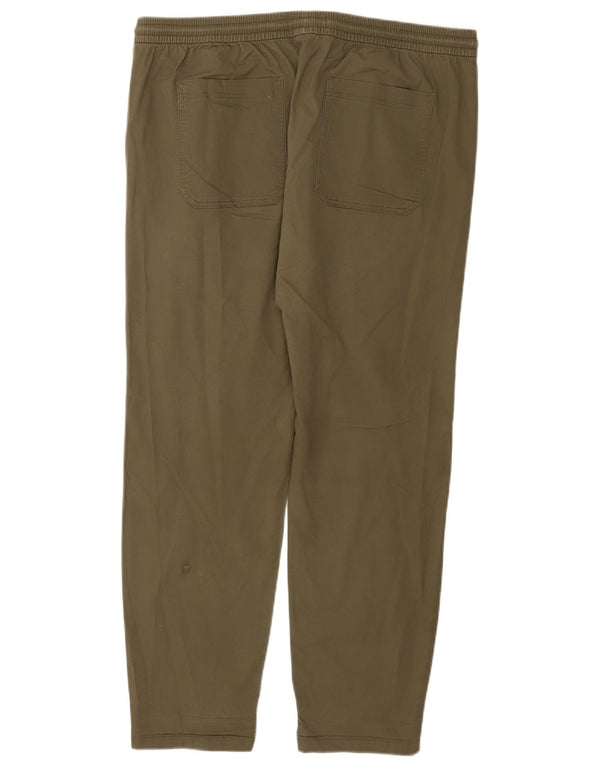 Ανδρικό κωνικό παντελόνι Marks & Spencer XL W38 L29 Χακί βαμβακερό