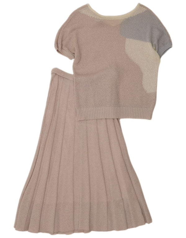 GOLLEHAUG Womens 2 Piece Skirt Set EU 40 Medium W28 Purple Colourblock