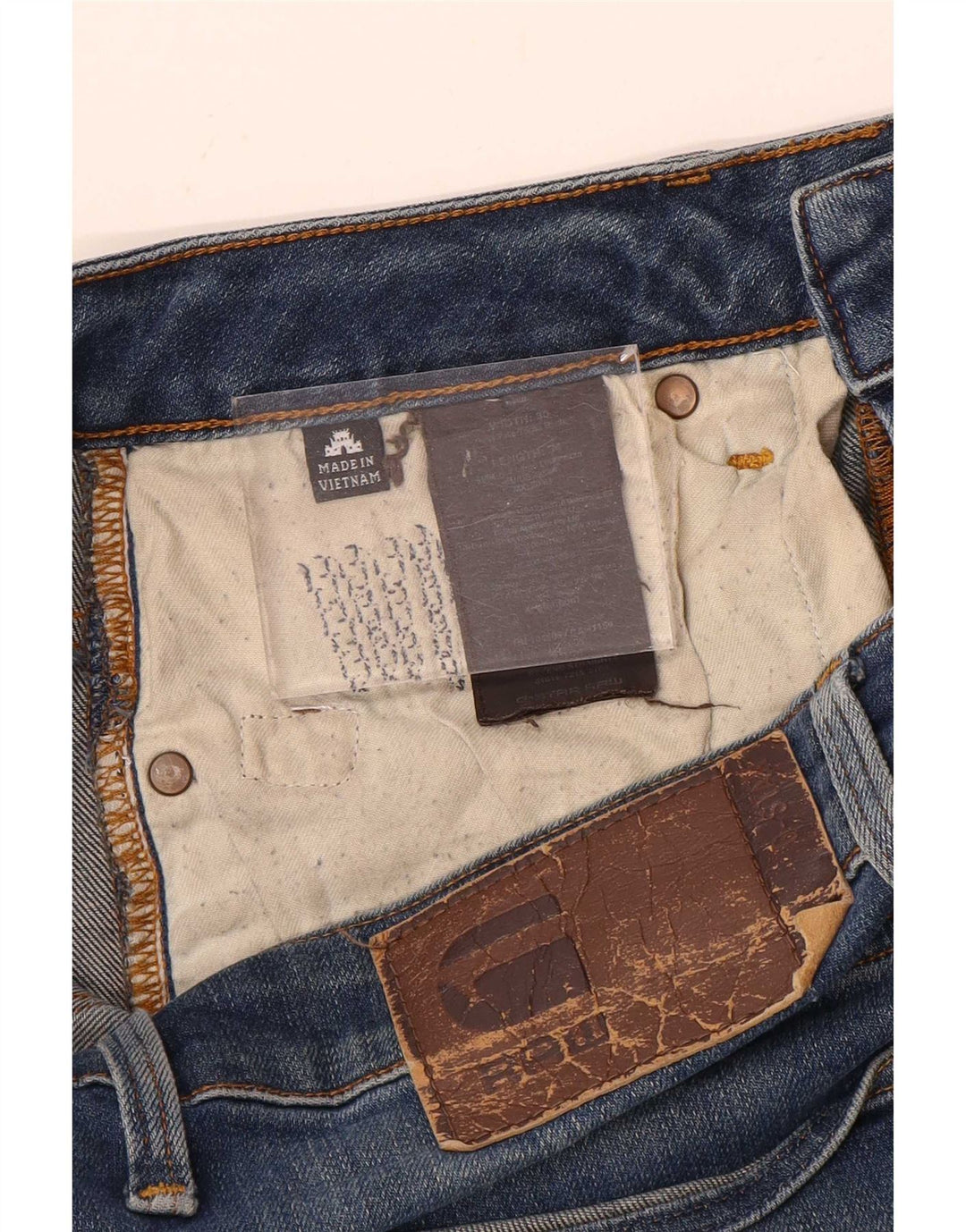 G-Star Ανδρικό τζιν Distressed Straight W30 L34 Μπλε βαμβακερό