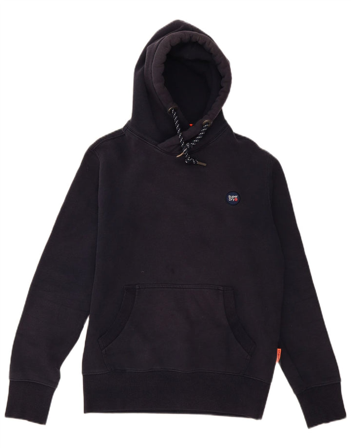 Superdry Ανδρικό φούτερ με κουκούλα, βαμβακερό μεσαίο ναυτικό