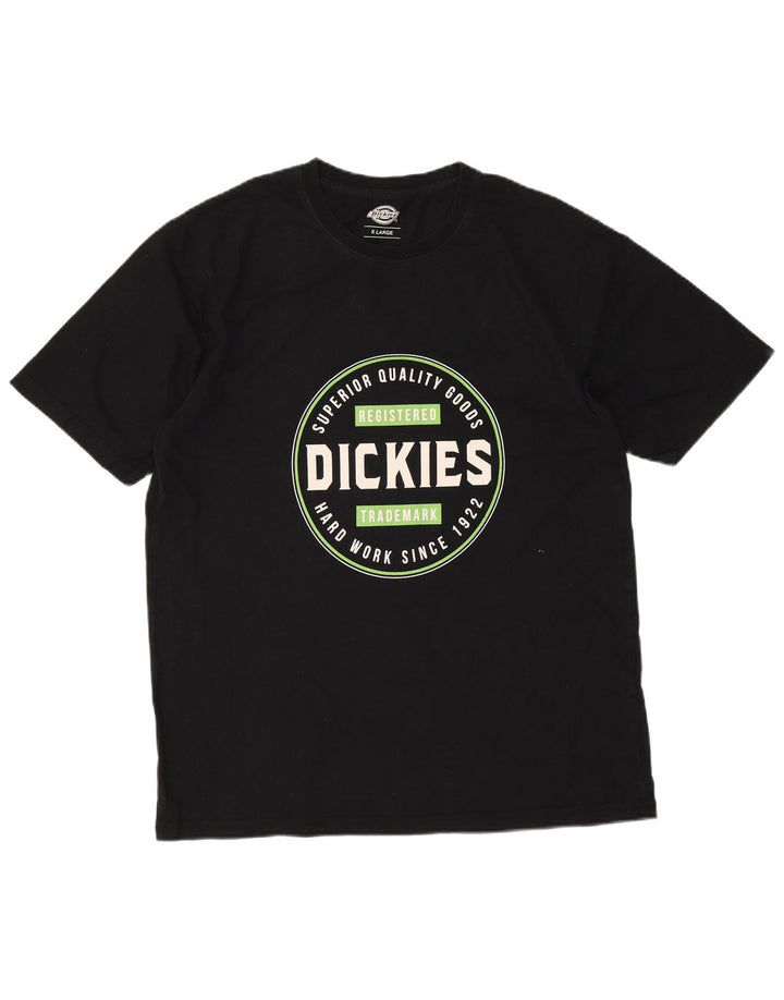 Ανδρικό γραφικό T-Shirt Dickies Top XL Μαύρο βαμβακερό
