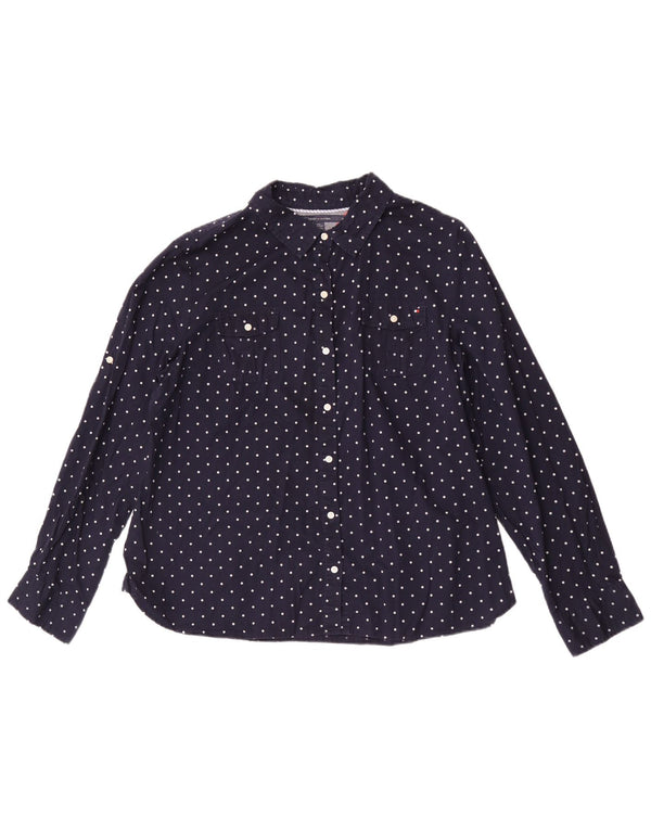 Tommy Hilfiger Γυναικείο Πουκάμισο UK 20 2XL, Βαμβακερό, μπλε ναυτικό