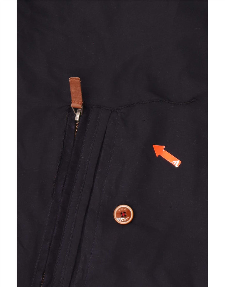 Ted Baker Ανδρικό μπουφάν Bomber Size 3 Medium Navy Blue Polyester