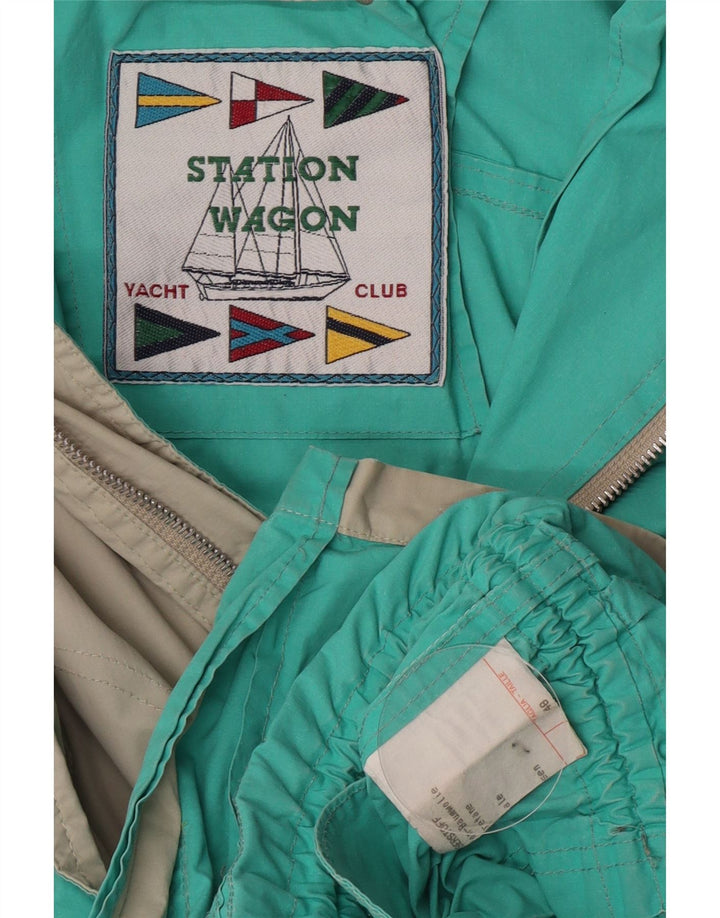 Vintage Ανδρικό κουκούλα Utility Jacket IT 48 Medium Grey Cotton