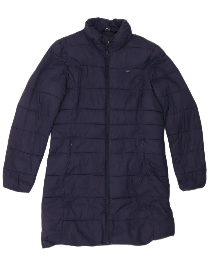 Γυναικείο παλτό Lacoste με επένδυση μεγέθους 38 Medium Navy Blue Polyamide