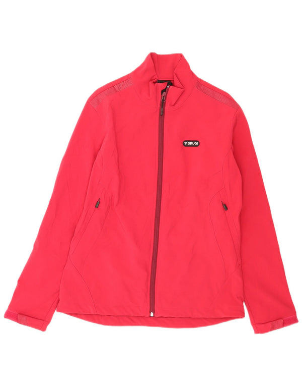 Brugi Γυναικεία αθλητική φόρμα Top Jacket UK 14 Large Red Polyester Sports