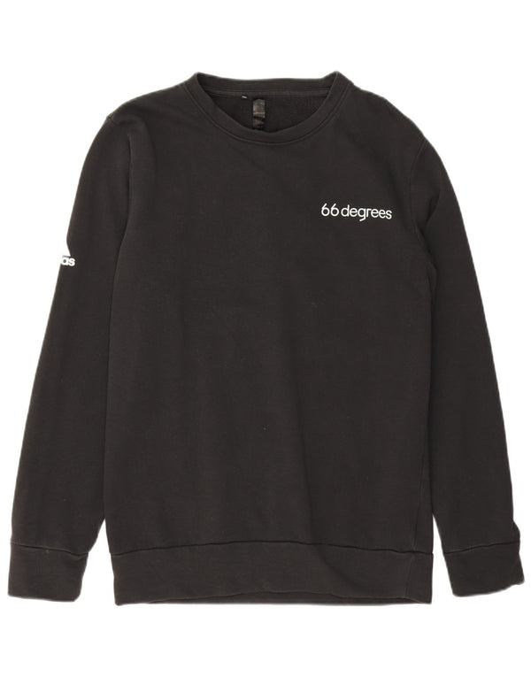 Adidas Mens Graphic Sweatshirt Jumper Small Black Cotton
