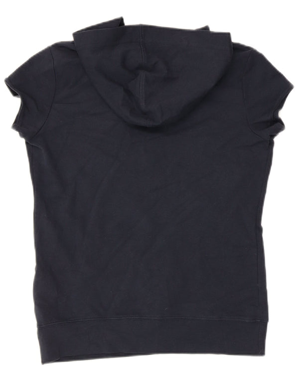 Converse γυναικείο κοντομάνικο μπλουζάκι με κουκούλα UK 12 Medium Navy Blue